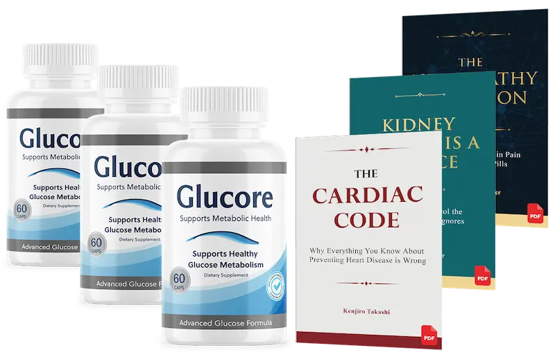 Glucore 3 bottles package